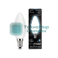 Лампа светодиодная Gauss Filament Свеча E14 5Вт 4100К OPAL
