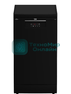 Посудомоечная машина Beko BDFS15020B, черная, 44.8 см, 10 компл., 49 дБ, класс A