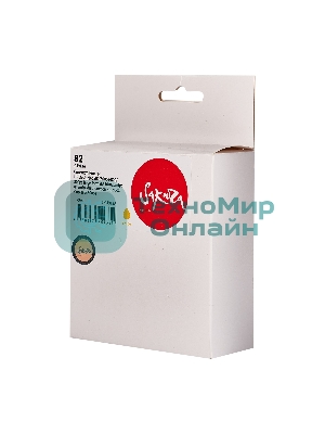 Картридж струйный Sakura C4913A (№82 Yellow) для HP, желтый, 72 мл.