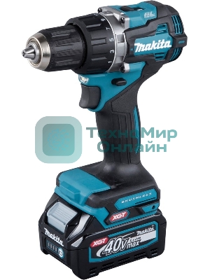 Дрель-шуруповерт Makita DF002GD201, 40 В, 2,5 Ач, 64 Нм, бесщеточный
