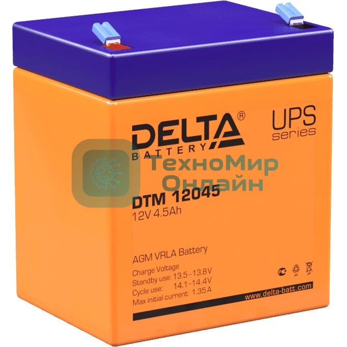 Батарея для ИБП Delta DTM 12045 (12V, 4.5Ah)
