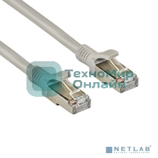 Патч-корд ExeGate FTP-RJ45-RJ45-C5e-CU-10M-GY, FTP, cat.5e, 10м, медь, серый