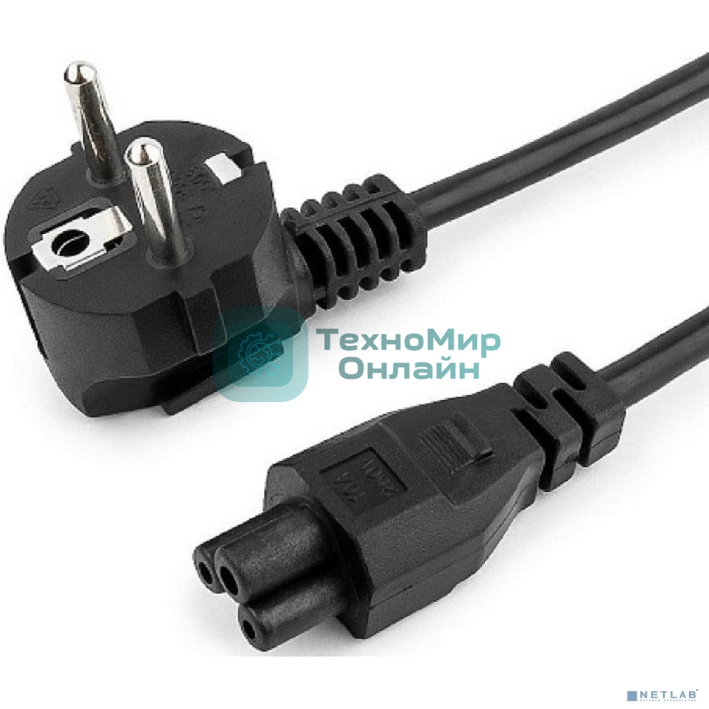 Кабель питания CEE Filum 7/7- С5, 3х0.75мм, 220В, 10A, черный, 3м [FL-PC10-EU-C5-3M] (873357)