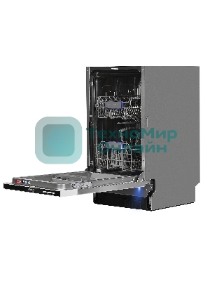 Встраиваемая посудомоечная машина Maunfeld MLP-082D Light Beam, серебристый, 44.8 см, 9 компл., 49 дБ, класс A++