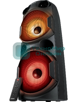 Колонка АС SVEN PS-750, черный (80 Вт, TWS, Bluetooth, FM, USB, microSD, LED-дисплей, 2х4400мА*ч)