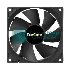 Вентилятор для корпуса ExeGate ExtraSilent ES09225B3P черный, 92 мм, 2000 об/мин, 25 дБ, 3 pin