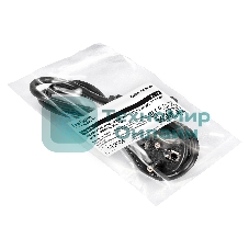 Кабель питания ExeGate Power PC-1P (Евровилка угловая Schuko->C13, VDE-250V-3*1.0мм2, медь, черный, 16A, 1 м)