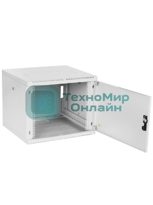 Шкаф телекоммуникационный настенный разборный 9U (600 × 520), съемные стенки, дверь стекло
