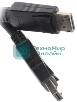 Кабель miniDP<->DP Cablexpert CCP-mDP2-6, 20M/20M, v.1.2, 4K, 1.8м, черный, позол.разъемы, пакет