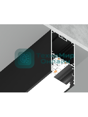 Алюминиевый профиль Ambrella light GP3000BK черный 2000*35*67