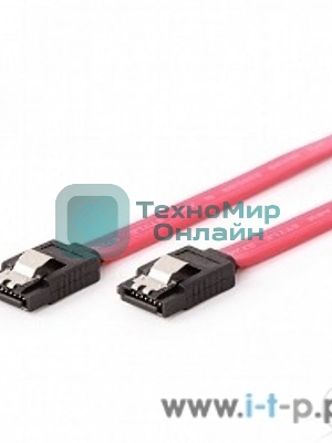 Кабель интерфейсный SATAIII Cablexpert CC-SATAM-DATA-XL, 100 см, 7pin/7pin, защелка, пакет