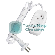 Удлинитель 2х3 м без заземл. 10А IP20 Е-202 АБС-пл. ПВС 2х0.75 UNIVersal 9631960