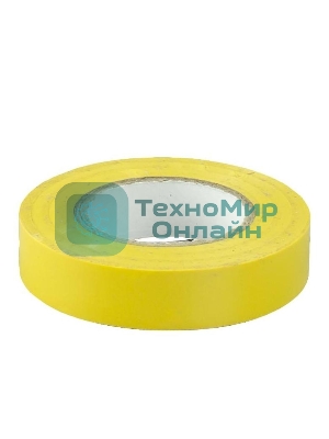 Изолента IEK UIZ-13-10-K05 0,13х15 мм желтая 20 метров
