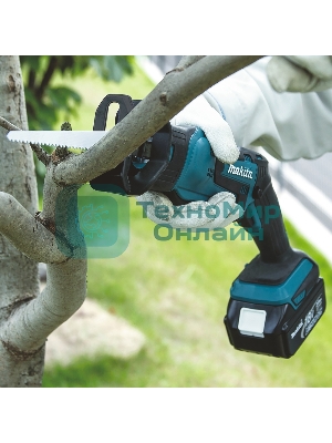 Пила саб аккумуляторная Makita DJR185RME18В 2х4А·чLi-ion 0-3000ход\м ход-13мм рез-50мм 1.5кг