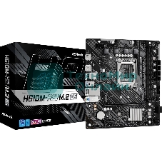 Материнская плата ASRock H610M-H2/M.2 D5, LGA 1700, Intel H610, 2xDDR5, 4xSATA, 1xM.2, 1xPCIe 4.0 x16, 1xPCIe x1, 2xHDMI, 1x 1Gb LAN, 4xUSB-A 2.0, 2xUSB-A 3.2 Gen 1, 3x3.5 мм, 7.1, mATX