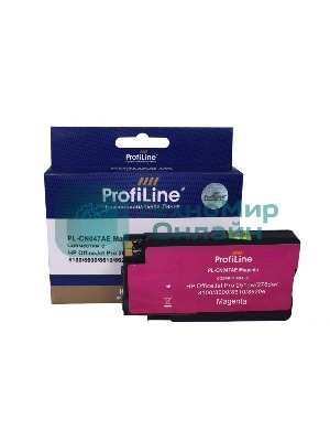 Картридж струйный ProfiLine PL-CN047AE №951XL для принтеров HP OfficeJet Pro 251dw/276dw/8100/8600/8610/8620e Magenta
