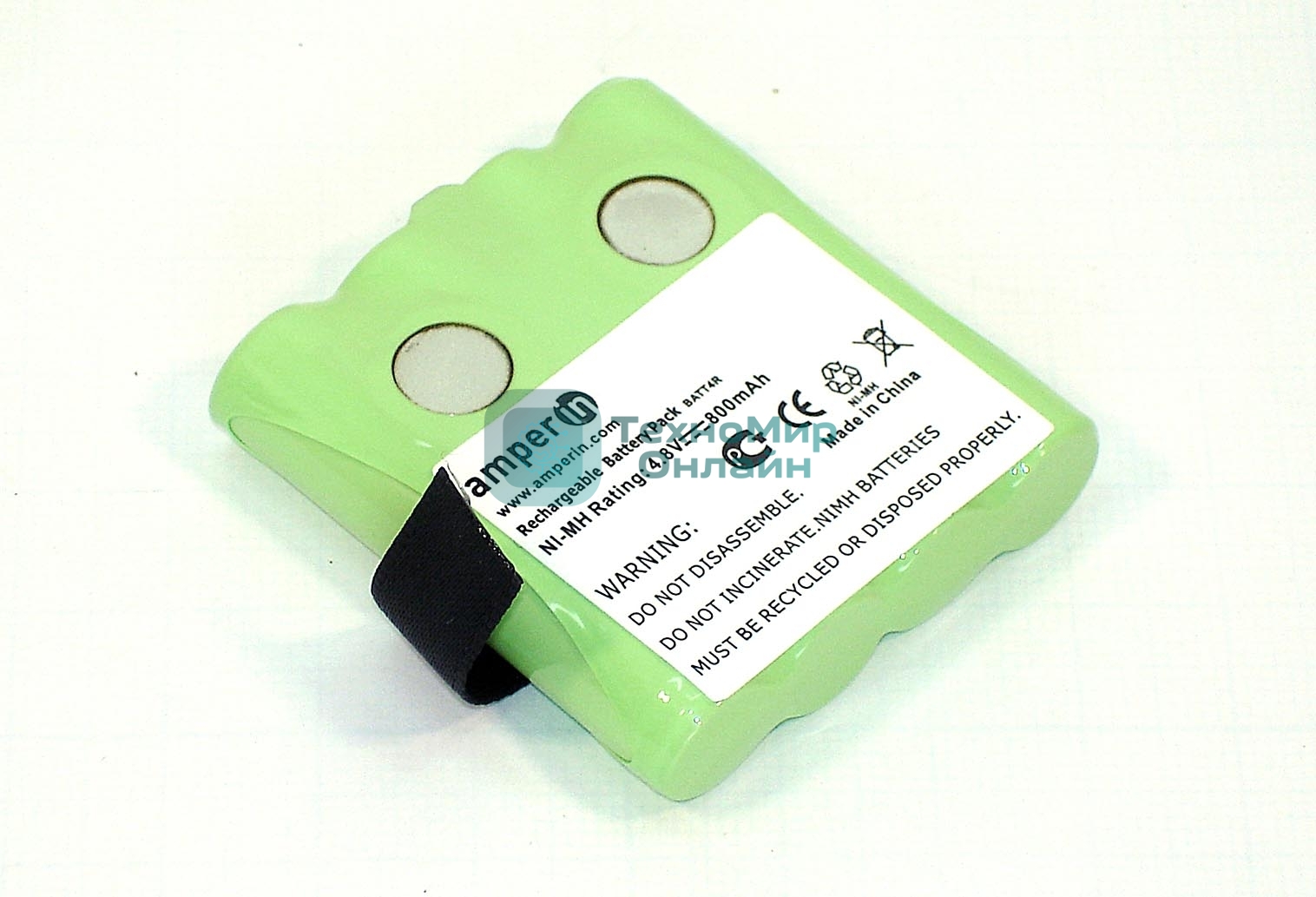 Аккумулятор Amperin для Midland G223 G300 (BATT-4R) 800 mAh 4.8V Ni-MH