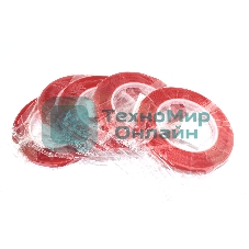 Скотч двусторонний прозрачный 3M с красной защитной лентой ширина 8 мм 25 м 5 шт. 112216