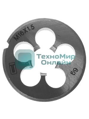 Плашка Сибртех М16x1,5 мм