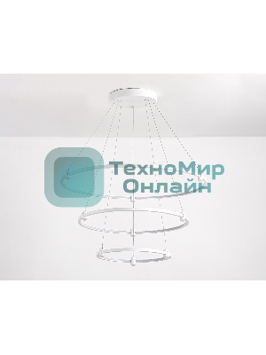 Подвесной светодиодный светильник Ambrella light FL5511/3+9 WH белый 90W 3000K/4200K/6400K D800/600/400*1300 (без ПДУ)