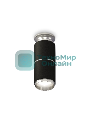 Светильник Ambrella Light XS6302221 SBK/PSL черный песок/серебро полированное MR16 GU5.3 (N6903, C6302, A2060, N6122)