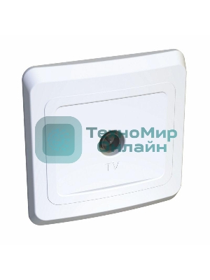 Розетка телевизионная TV 1-м СП Этюд оконечная бел. SchE TVC-002B