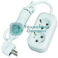 Удлинитель 2х2 м с заземл. 16А IP20 Е-302 АБС-пл. ПВС 3х1 UNIVersal 9631972