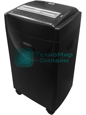 Шредер ГЕЛЕОС УМ42-4, DIN P-4 (4 ур-нь секр.), фрагмент 3,9х30мм, 18-21 лист (70г/м2), CD/пл.карты/скрепки/скобы, 42 л