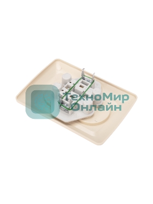 Розетка Kranz 2-ая DEA керамика б/з с/у 10А бежевый (1/10/120)