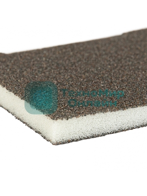 Губка для шлифования Matrix, 125 х 100 х 10 мм, мягкая, 3 шт., P 60/80, P 60/100, P 80/120