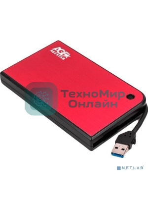 Внешний корпус для HDD AgeStar 3UB2A14 (красный) usb3.0 to 2,5