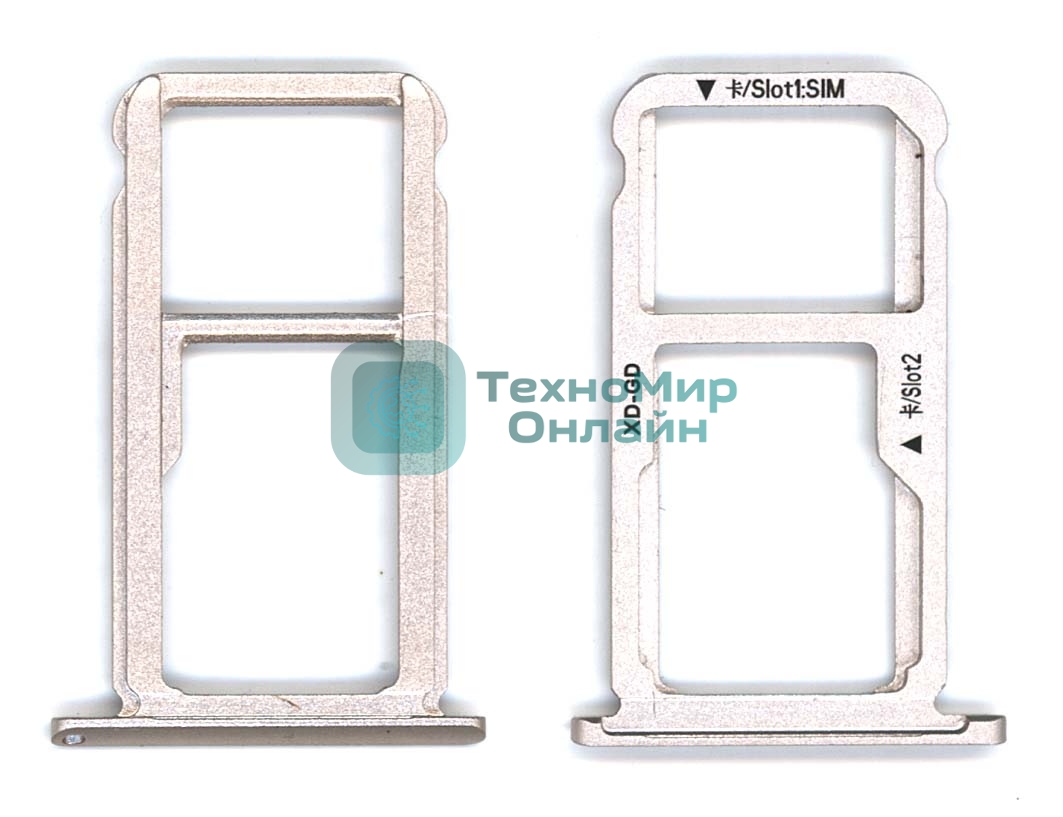 Лоток для SIM-карты Huawei GR5 2017 золотой