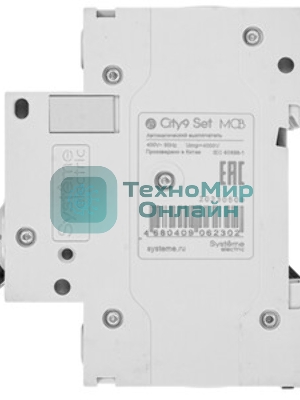 Выключатель автоматический модульный 2п C 40А 4.5кА City9 Set 230В SE C9F34240