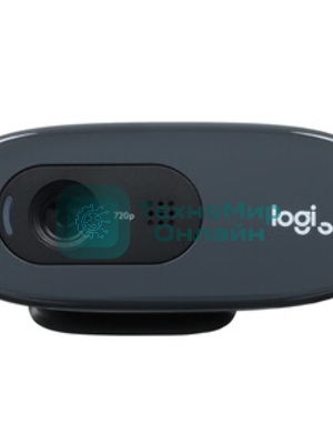 Веб-камера Logitech C270 HD 1280x720, 30 кадр/с, USB Type-A, микрофон (шумоподавление), автоосвещение, универсальное крепление