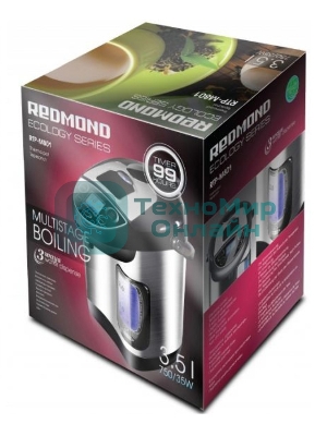 Термопот Redmond RTP-M801 3.5 л, 750 Вт, серебристый/черный