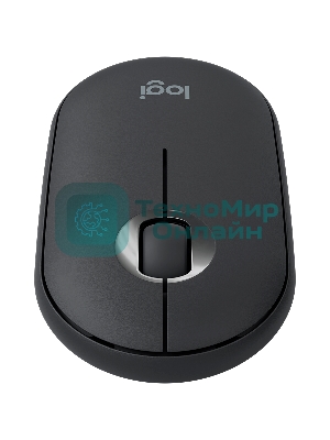 Мышь беспроводная Logitech Pebble M350 графитовый, 1000 dpi, радиоканал, Bluetooth, USB, кнопки - 3