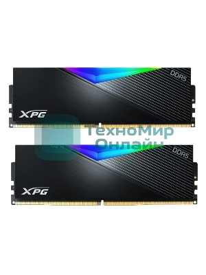 Оперативная память XPG Lancer, DDR5, 32GB (2x16GB), 7200MHz, CL34, DIMM, с радиаторами, RGB, черный