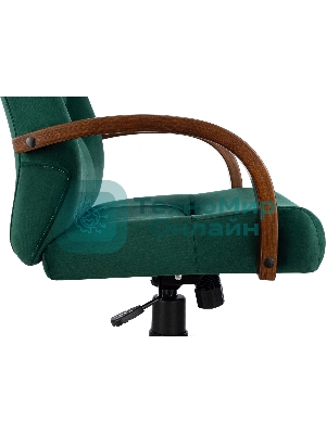 Кресло Бюрократ T-9928WALNUT Fabric Italia Green зеленый, ткань