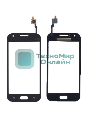 Сенсорное стекло (тачскрин) для Samsung Galaxy J1 Ace SM-J110H черное