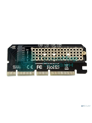 Переходник ORIENT C299E PCI-E 16x->M.2 M-key NVMe SSD, тип 2230/2242/2260/2280 (30899)