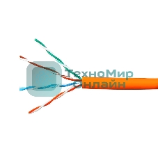 Кабель Cablexpert UPC-5051E-LSZH-4-CU indoor, UTP-LSZH 4x2x0.51, медный, кат.5e, однож., 305м, box, оранжевый