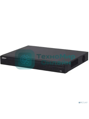 Видеорегистратор IP 32-канальный DAHUA 4K и H.265+. Входящий поток до 160 Мбит/с; сжатие: Н.265+/H.265+, H.265, H.264+, H.264+/H.264; разрешение записи до 12Мп; накопители: 2 SATA III до 20Тбайт; воспр