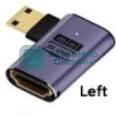 Переходник mini HDMI на HDMI влево