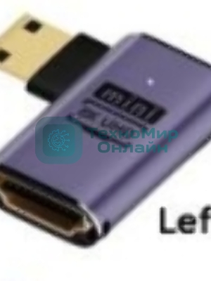 Переходник mini HDMI на HDMI влево