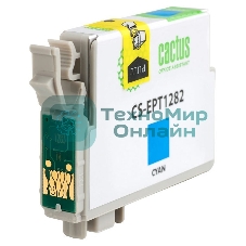 Картридж струйный Cactus CS-EPT1282 (T1282) голубой (7 мл) для Epson Stylus S22/S125/SX420/SX425/Office BX305