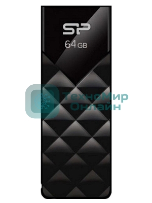 Флешка USB Silicon Power R/W USB 64Gb Ultima U03 SP064Gb,UF2U03V1K USB 2.0, черный