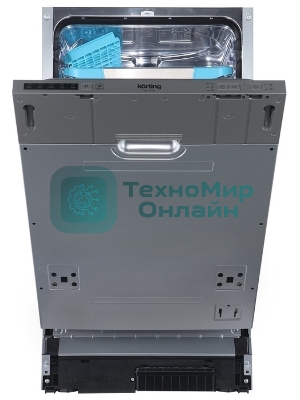 Встраиваемая посудомоечная машина Korting KDI 45140, серый, 44.8 см, 10 компл., 49 дБ, класс A++