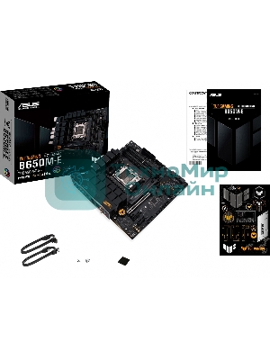 Материнская плата ASUS TUF GAMING B650M-E, AM5, AMD B650, 4xDDR5, 4xSATA, 2xM.2, 1xPCIe 4.0 x16, 2xPCIe x1, 2xDP, 1xHDMI, 1x 2.5Gb LAN, 1xUSB-A 3.2 Gen 2, 2xUSB-A 3.2 Gen 1, 4xUSB 2.0, 1xUSB-C 3.2 Gen 2, 3x3.5 мм, 7.1, mATX