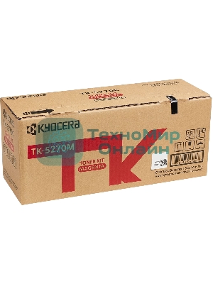 Картридж лазерный Kyocera TK-5270M (1T02TVBNL0) пурпурный для M6230cidn/M6630cidn/P6230cdn 6000 стр