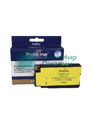 Картридж струйный ProfiLine PL-CN048AE №951XL для принтеров HP OfficeJet Pro 251dw/276dw/8100/8600/8610/8620e Yellow